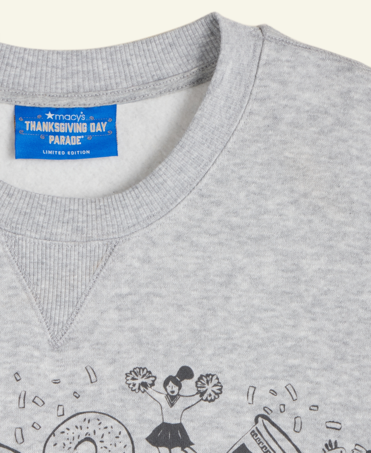 Macy's Thanksgiving Day Parade 2025 Men's and Women's Light Heather Grey Crewneck Sweatshirt, Exclusive