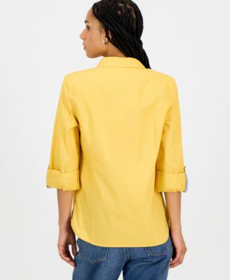 Women's Roll-Tab Button-Front Shirt