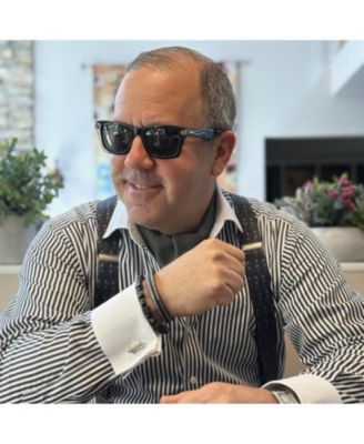 Loose Fit Esteban Black and Silver Braided Bracelet