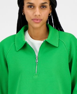 Women's Quarter Zip Ottoman Sweatshirt