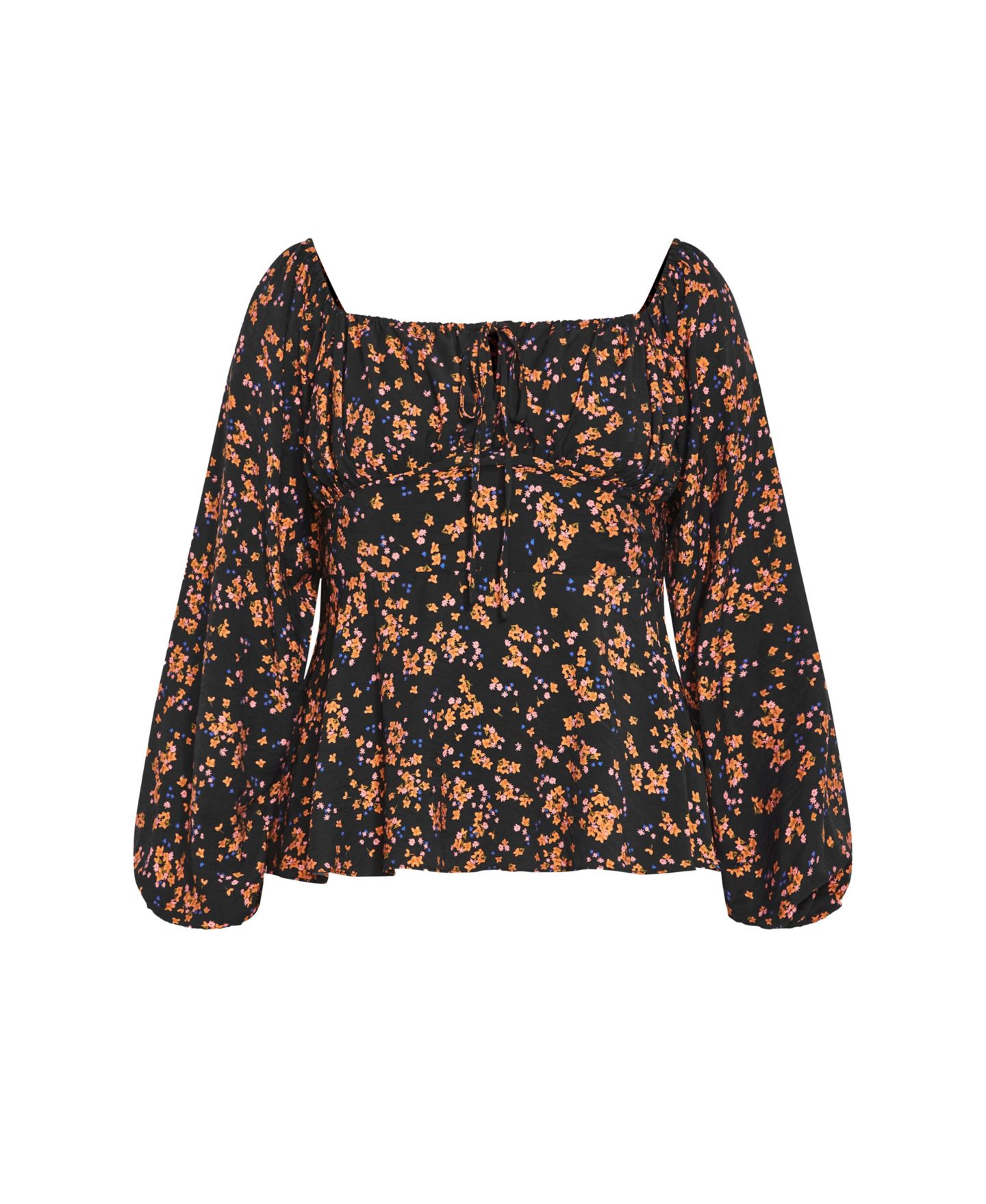 Женский топ CITY CHIC Plus Size Gigi Long Sleeve Daisy Print, цвет: Baby Bunch — фото 3