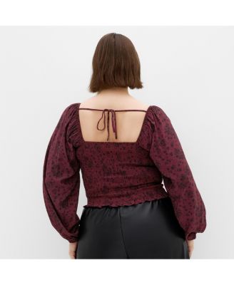 Plus Size Abbie Floral Print Top