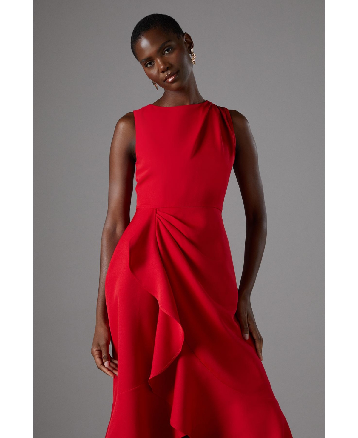 Coast Women's Waterfall Crepe Midi Dress