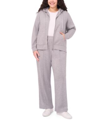 Vince Camuto - Plus Size Long Sleeve Zip-Up Hoodie Jacket