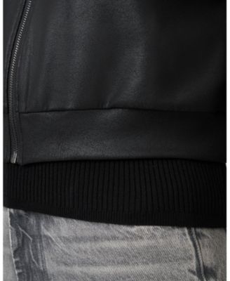 Women's Coated Cropped Bomber Jacket