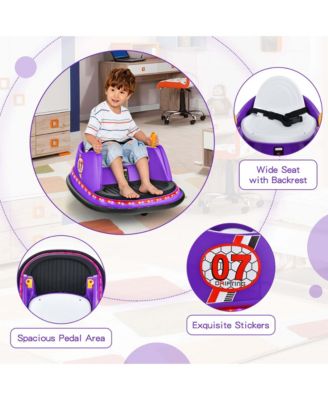 12V Vehicle 360&deg; Spin Race Toy Kids Ride On Bumper Car with Remote Control