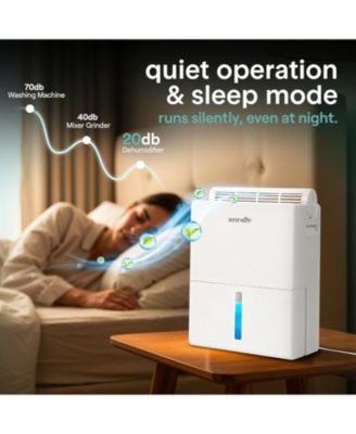 2-in-1 Portable Dehumidifier with Removable Cylinder & Drying Base