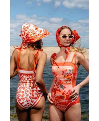 Women's Crossing Red Reversible One-Piece Swimsuit