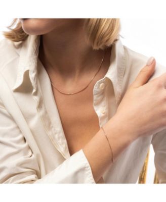 Six Beads Sterling Silver Bracelet