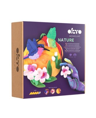 OKTO Air-Dry Clay 3D Painting Kit – 3D Hummingbirds (11.4 x 11.4 in)