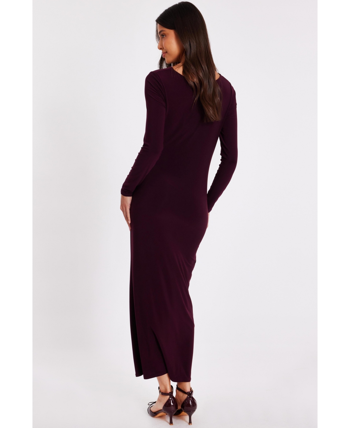 Quiz Women's Long Sleeve Midaxi Dress