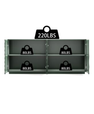 59" Green Mid-Century Modern Sideboard Buffet Cabinet