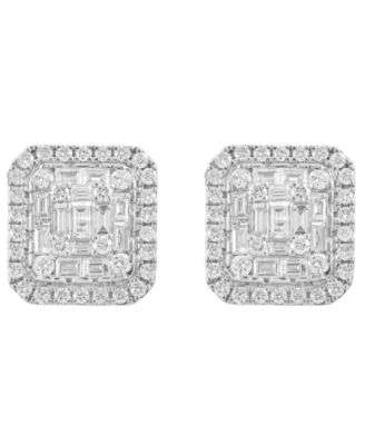Diamond Stud Earrings (1/2 ct. t.w.) in 14k White Gold