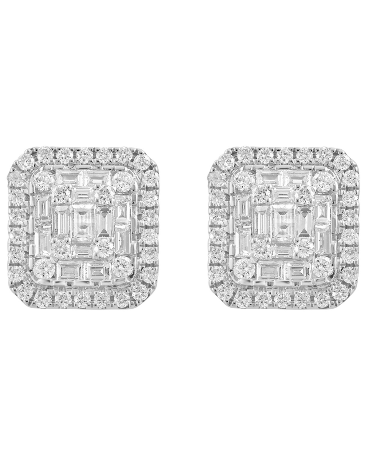 Effy Collection Diamond Stud Earrings (1/2 ct. t.w.) in 14K White Gold