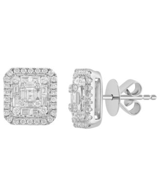 Diamond Stud Earrings (1/2 ct. t.w.) in 14k White Gold