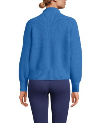 Women's Fuzzy Wedged Quarter Zip Sweater