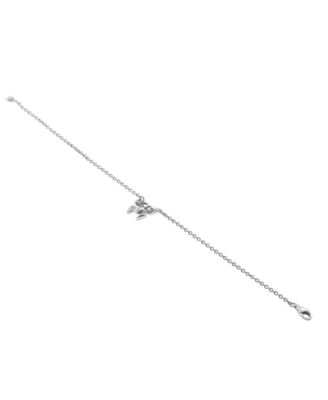 Sterling Silver Butterfly Anklet, 9 Inches