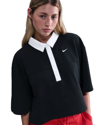 Sportswear Women's Short-Sleeve Oversized Polo Top