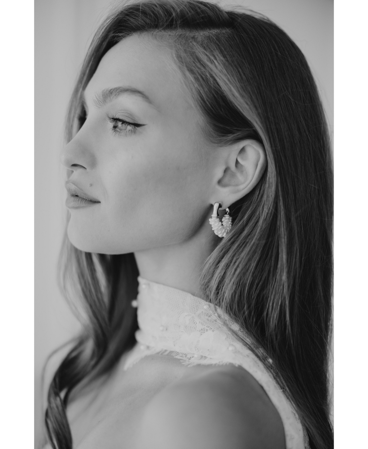 Untamed Petals Chateau Pearl Hoops