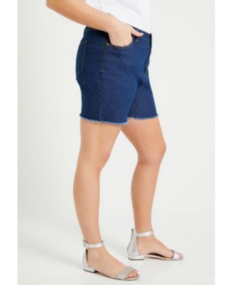Women's June + Vie Raw Hem June Fit Denim Shorts