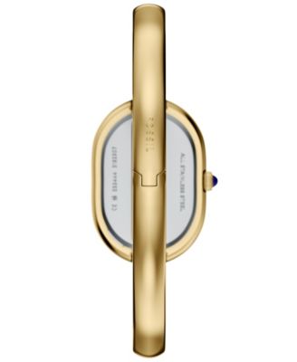 Women's Sloan Three-Hand Gold-Tone Stainless Steel Bangle Watch, 25mm