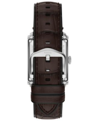 Men's Carraway Automatic Brown Croco Leather Watch, 30mm