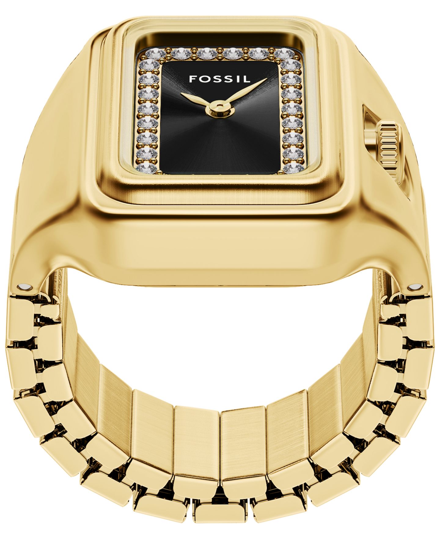 Женские часы Fossil Raquel Watch Ring Two-Hand Gold-Tone Stainless Steel Watch, 14mm — фото 4