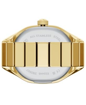 Women's Harlow Watch Ring Two-Hand Gold-Tone Stainless Steel Watch, 16mm