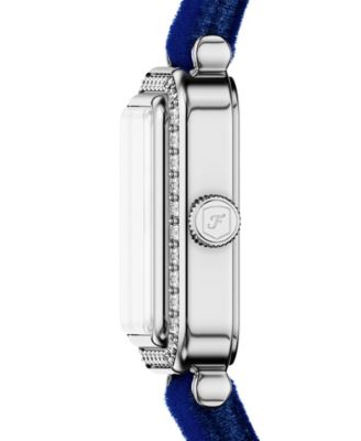Women's Raquel Two-Hand Navy Velvet Watch, 18mm