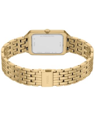 Women's Raquel Three-Hand Gold-Tone Stainless Steel Watch, 23mm