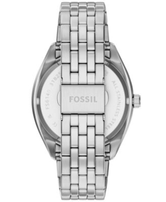 Men's Campbell Three-Hand Day-Date Stainless Steel Watch, 42mm