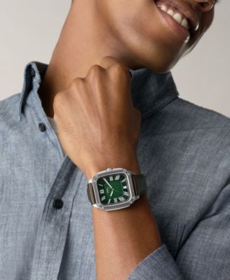 Men's Crosby Three-Hand Brown Leather Watch, 42mm