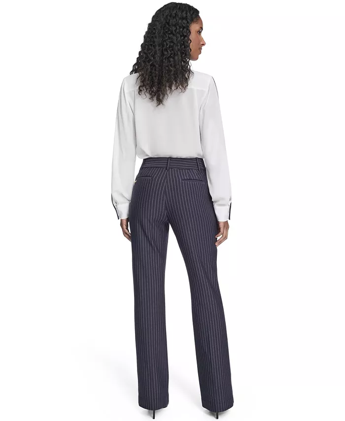 Women's Mid Rise Striped Sutton Trouser - thumbnail 7