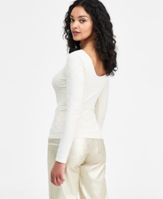 Women's Long-Sleeve Scoop-Back Nadene Top