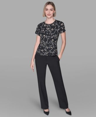 Women's Crewneck Pull-On Fitted Top