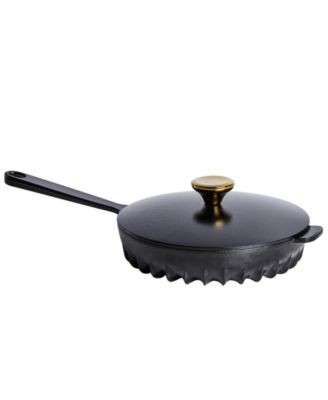 Rapid Heat Enameled Cast Iron 10" Frying Pan with Lid