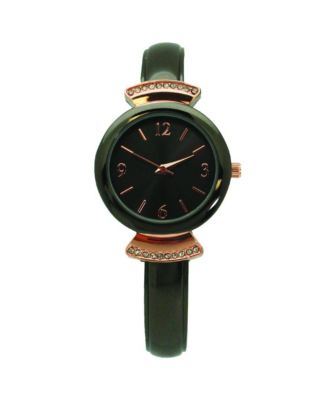Gunmetal Rose Gold Classic Every Day Metal Bangle Watch