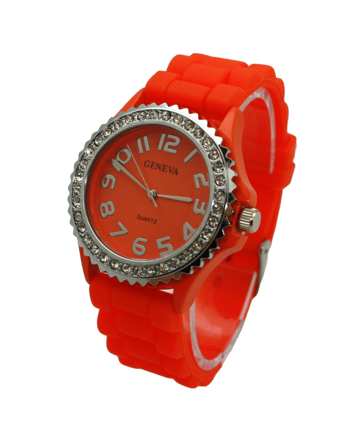 Olivia Pratt Every Day Silicone and Rhinestones Colorful Women Watch