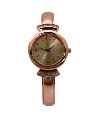 Rose Gold Olivia Pratt Classic Every Day Metal Bangle Watch