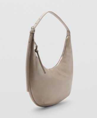 Women's Pebbled Effect Medium Oval Bag