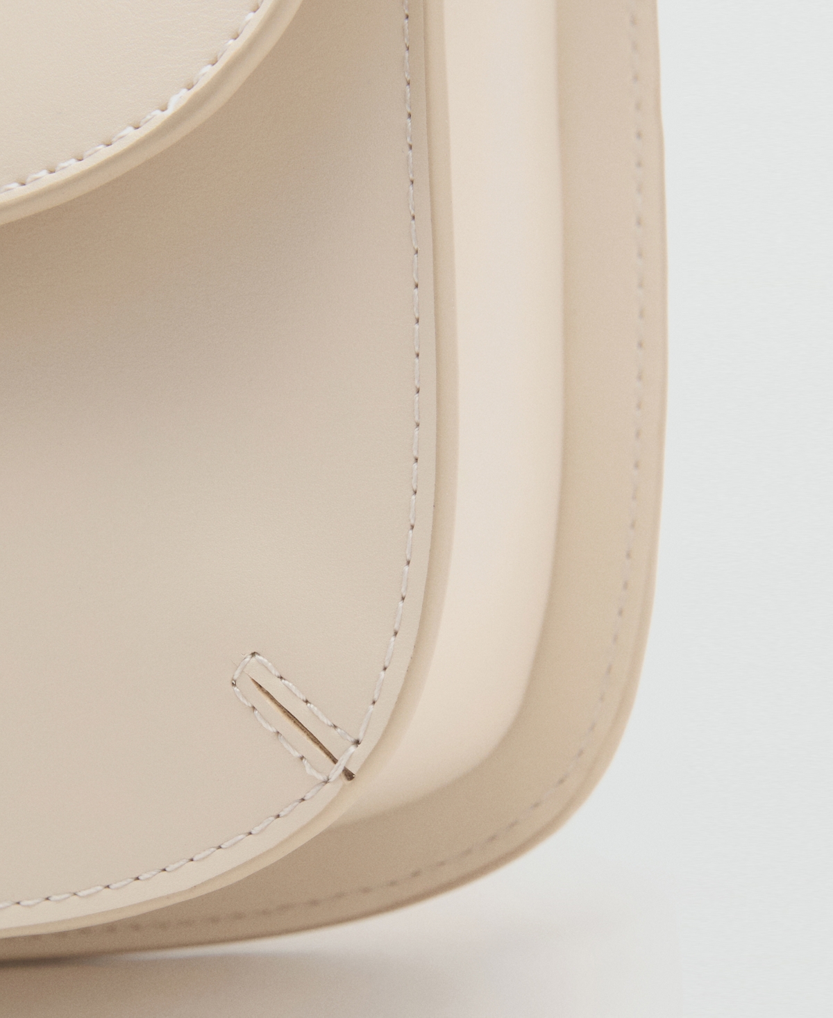 Mango Women's Flap Crossbody Bag In White