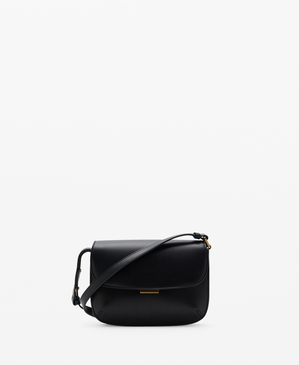 Mango Women's Flap Crossbody Bag In Black