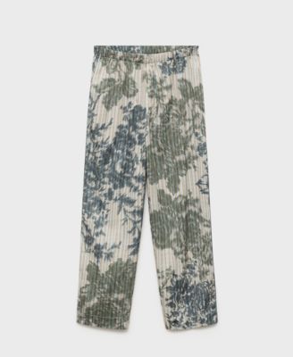 Women's Blurred Print Pajama Bottoms