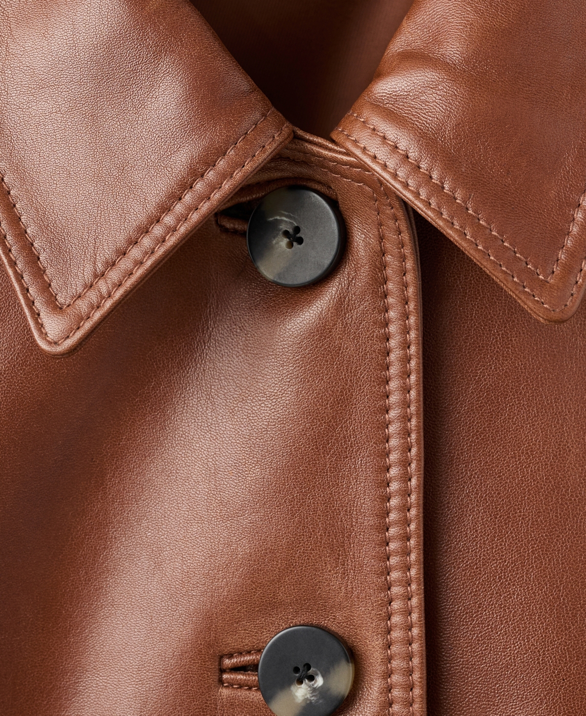 Mango Women's Leather Bomber Jacket In Brown