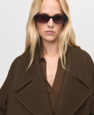 Women's Maxi Lapels Oversized Wool Coat