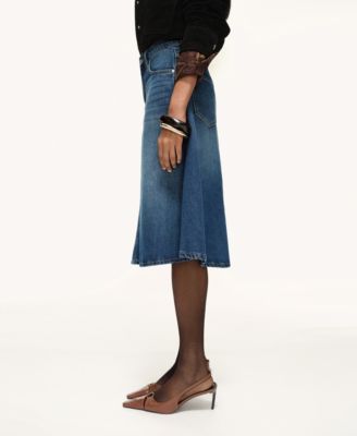 Women's Midi Denim Skirt