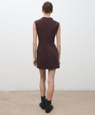 Women's Patch Pockets Short Dress