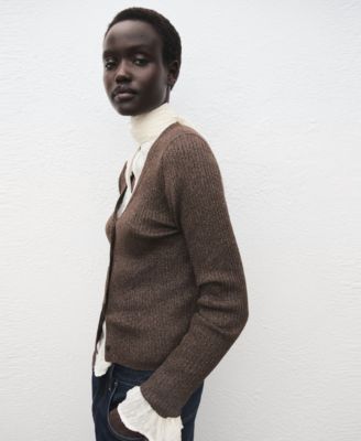 Women's Ribbed Knitted Cardigan