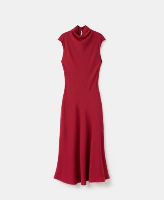 Women's Sleeveless High-Neck Dress