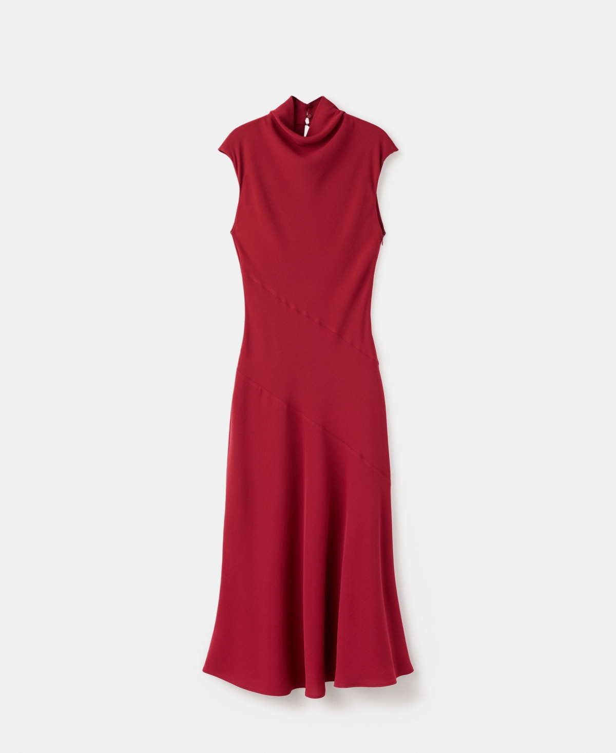 Mango Women's Sleeveless High-neck Dress In Red